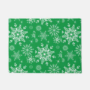 Holiday Snowflakes Doormat