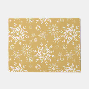 Holiday Snowflakes Doormat