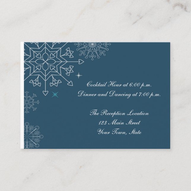 Holiday Snowflakes Enclosure Card (Front)