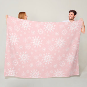 Holiday Snowflakes Fleece Blanket