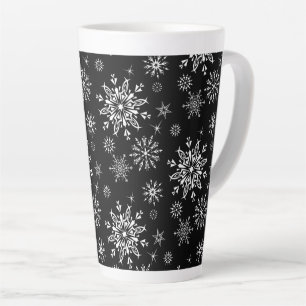 Holiday Snowflakes Latte Mug