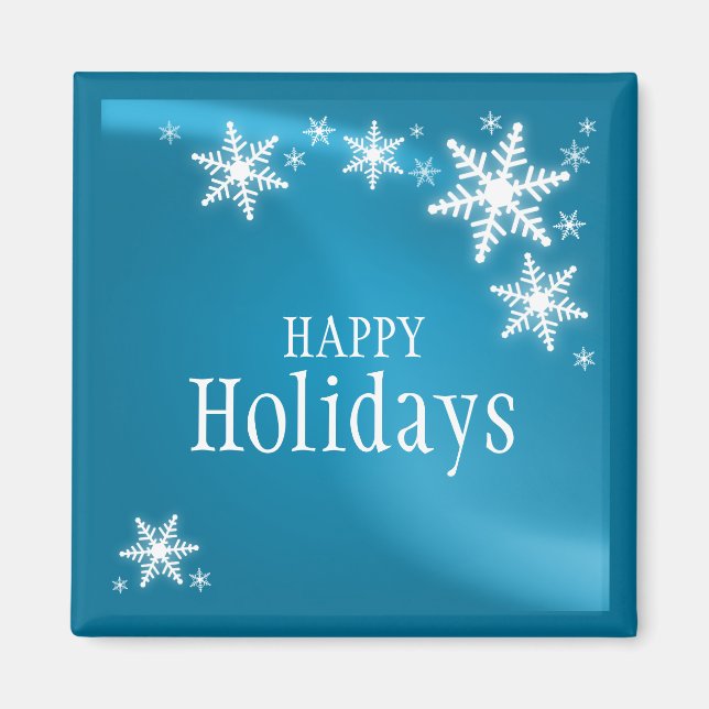 Holiday Snowflakes magnet (Front)