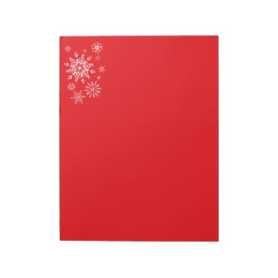 Holiday Snowflakes Notepad