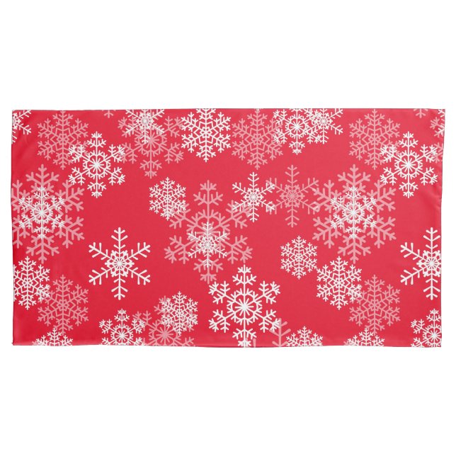 Holiday Snowflakes Pillowcase (Front)