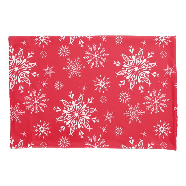 Holiday Snowflakes Pillowcase (Front)
