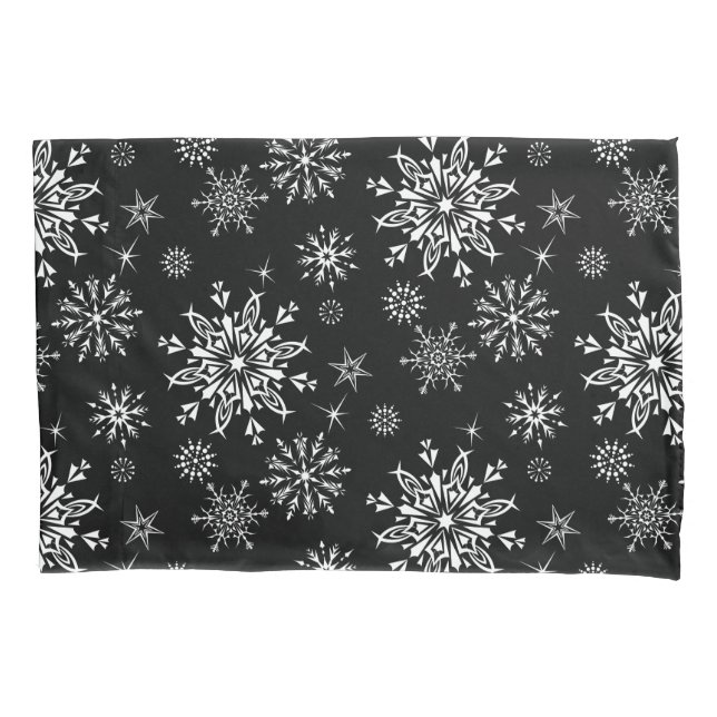 Holiday Snowflakes Pillowcase (Front)