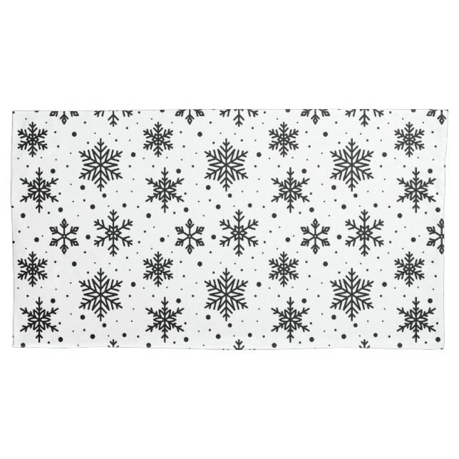 Holiday Snowflakes Pillowcase (Front)