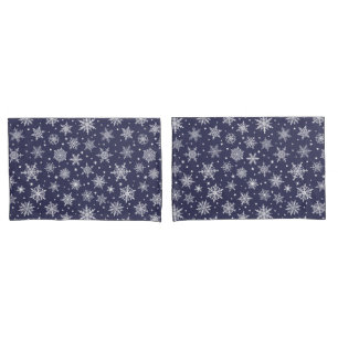 Holiday Snowflakes Pillowcase Set