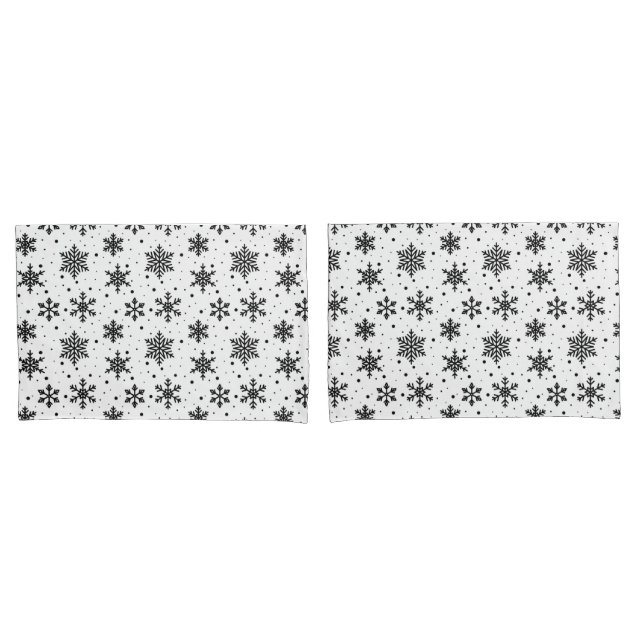 Holiday Snowflakes Pillowcase Set (Front-Set)