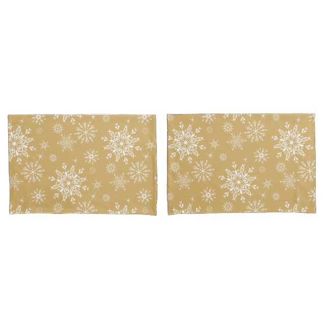 Holiday Snowflakes Pillowcase Set (Front-Set)