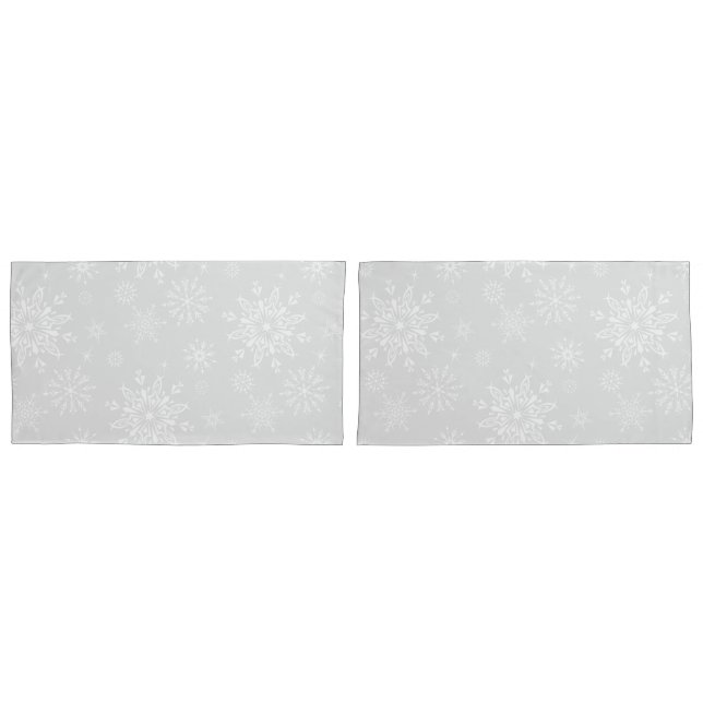 Holiday Snowflakes Pillowcase Set (Front-Set)