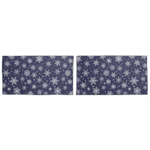 Holiday Snowflakes Pillowcase Set