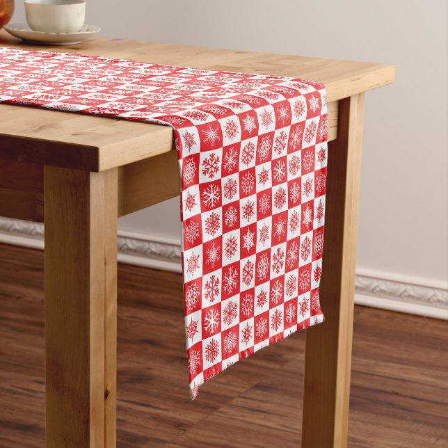 Holiday Snowflakes Table Runner (In Situ)