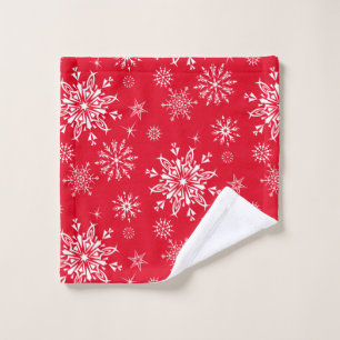 Holiday Snowflakes   Wash Cloth