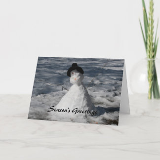 holiday snowman card