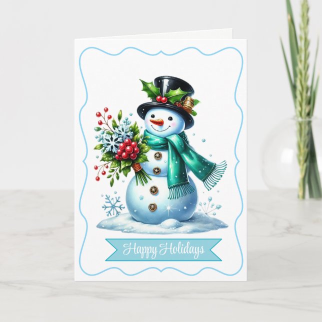 Holiday Snowman Card (Front)