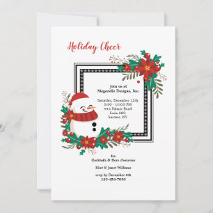 Holiday Snowman Invitation