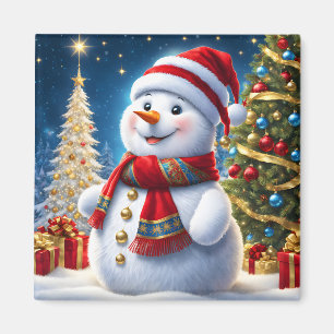 Holiday Snowman Magnet
