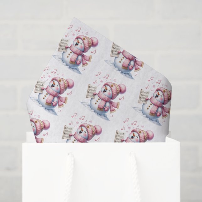 Holiday Snowman Tissue Paper (Gift Bag)