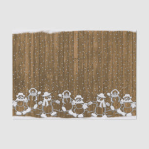 Holiday Snowmen Tissue Paper