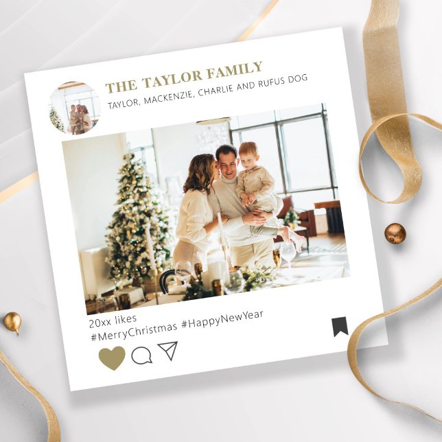 Holiday Social Media Novelty Template Christmas (Holiday Social Media Novelty Template Christmas card by Ricaso. Add own photo and text. Fun holiday)