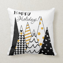 "Holiday Sparkle" Christmas Throw Pillow