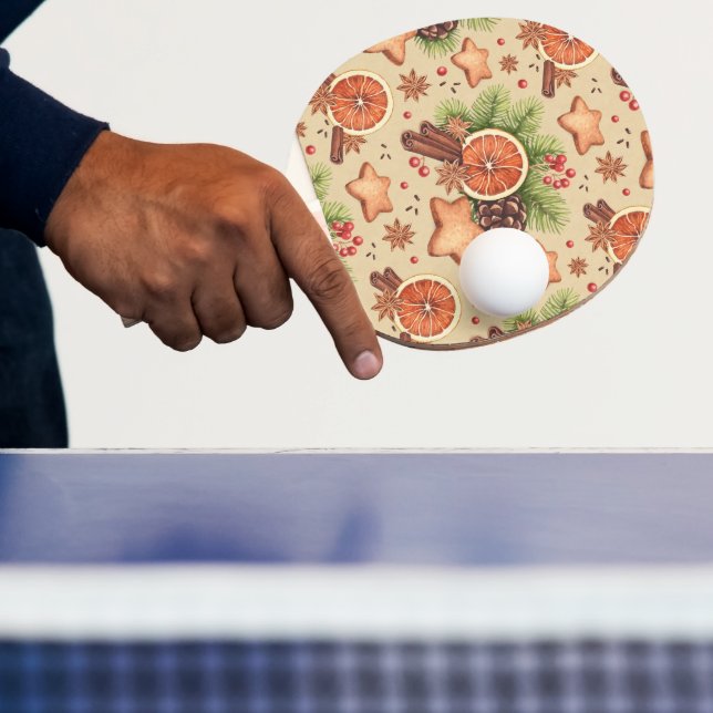 Holiday Spice Ping Pong Paddle (Insitu)
