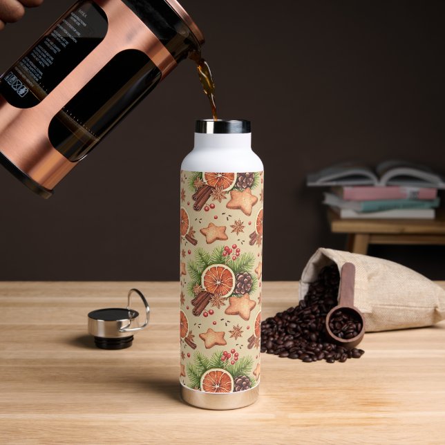 Holiday Spice Water Bottle (Coffee)
