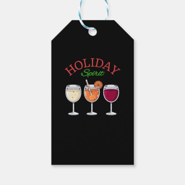 Holiday Spirit Gift Tags (Front)