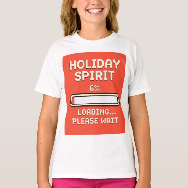 Holiday Spirit Loading Bar T-Shirt (Front)