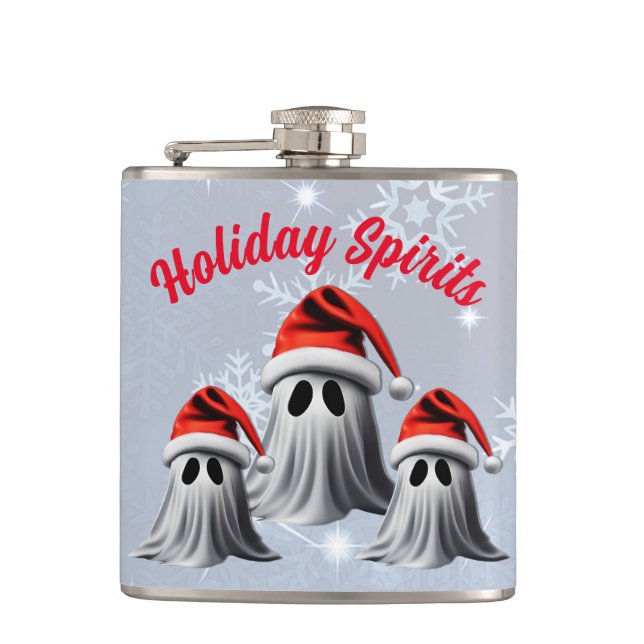 Holiday Spirits Hip Flask (Front)