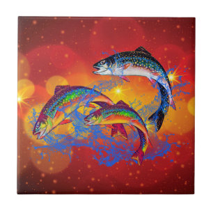 Holiday Splash - Trout Tile