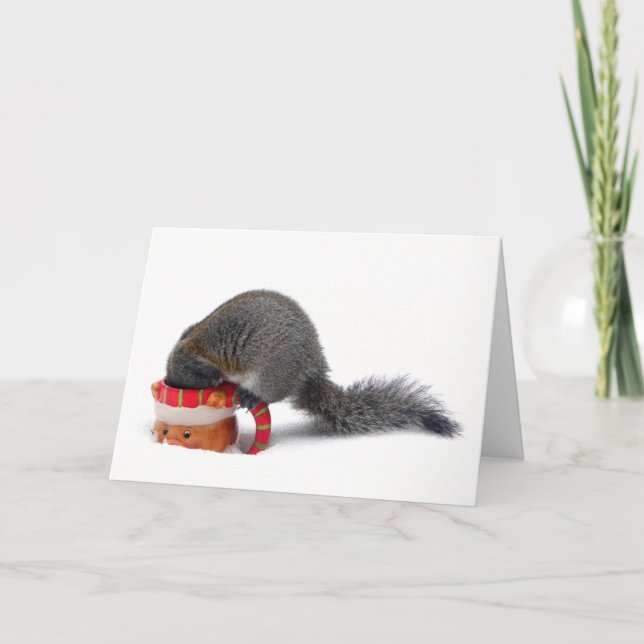 Holiday Squirrel Card (Front)