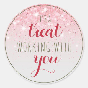 Holiday Staff Appreciation Female Gift tags label