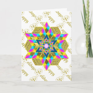 Holiday Star Quilt Card