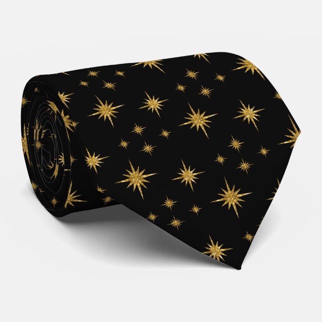 Holiday Stars Men's Tie (Rolled)