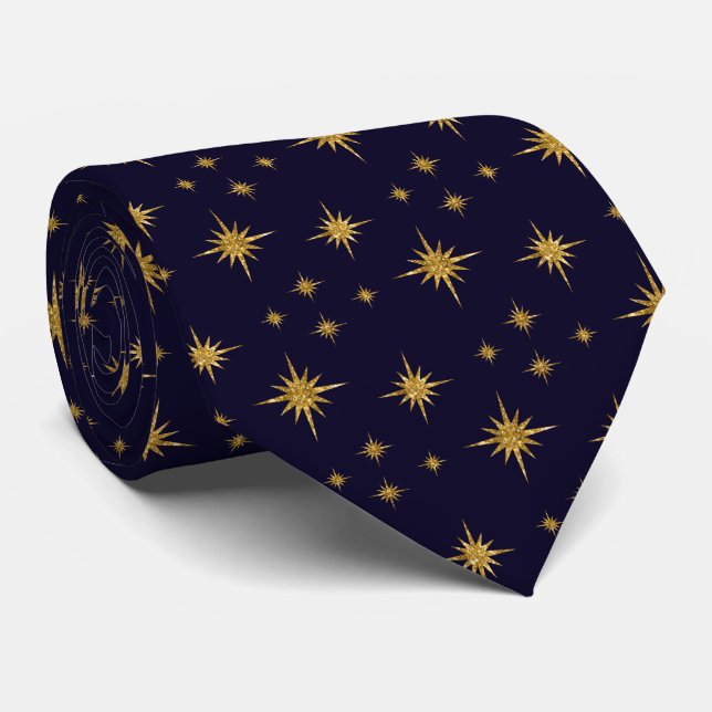 Holiday Stars Men's Tie (Rolled)