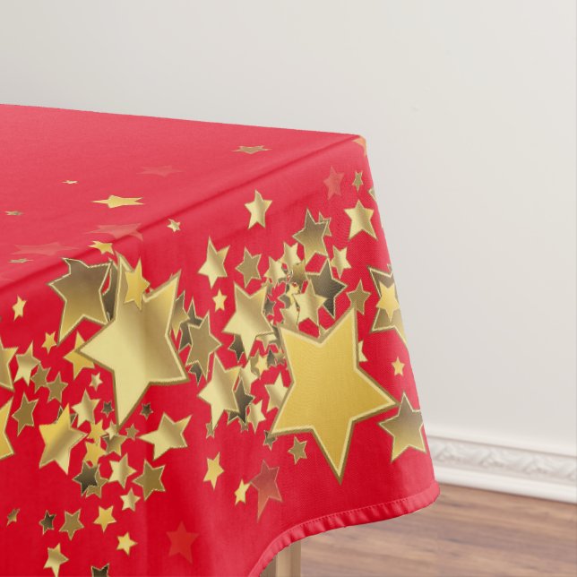 Holiday Stars Tablecloth "60x84" (In Situ)
