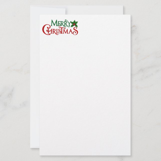 Holiday Stationery Paper (Front)