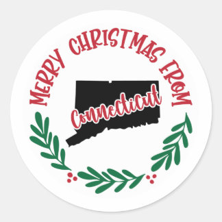Holiday Sticker from Connecticut