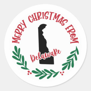 Holiday Sticker from Delaware