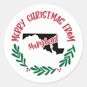 Holiday Sticker from Maryland