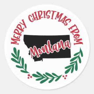 Holiday Sticker from Montana