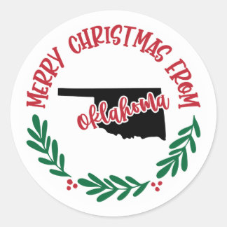 Holiday Sticker from Oklahoma