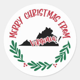 Holiday Sticker from Virginia