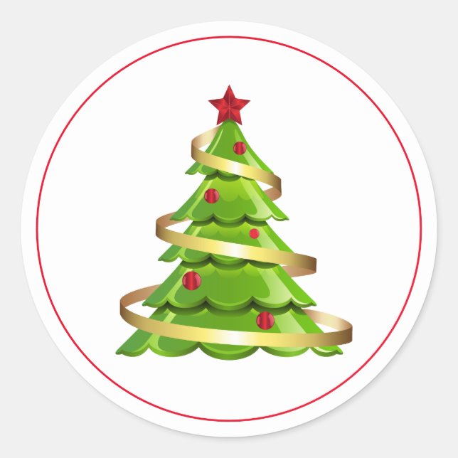 Holiday Stickers Christmas Tree (Front)