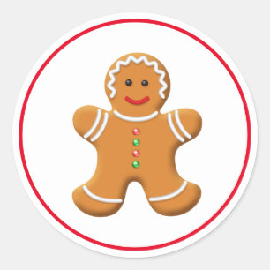 Holiday Stickers Gingerbread Person