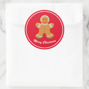 Holiday Stickers Gingerbread Person