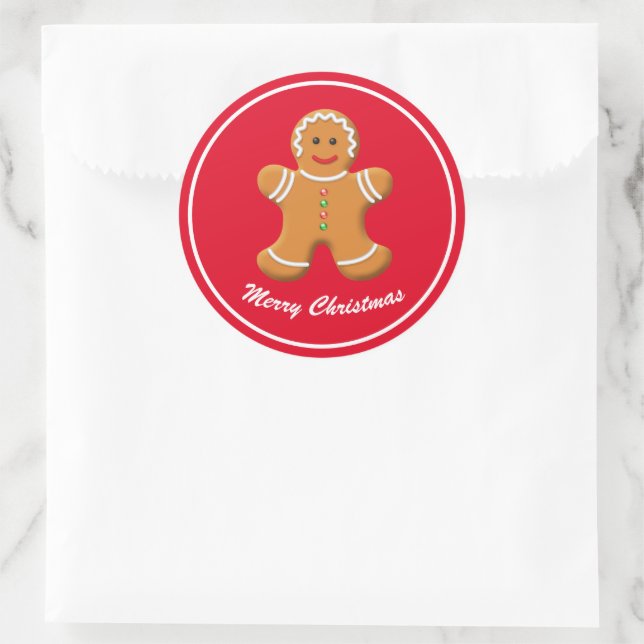 Holiday Stickers Gingerbread Person (Bag)