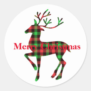 Holiday Stickers Merry Christmas-Deer